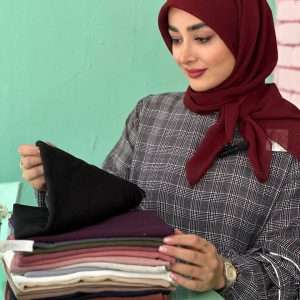 روسری تک رنگ نخ ترک
