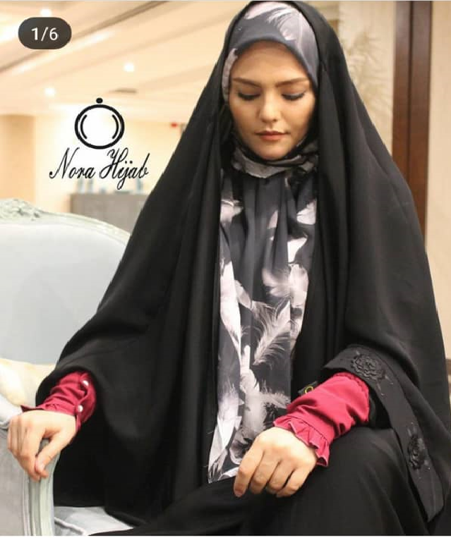 چادر عربی عبایی نیمه گلدوزی طرح 99 درصد