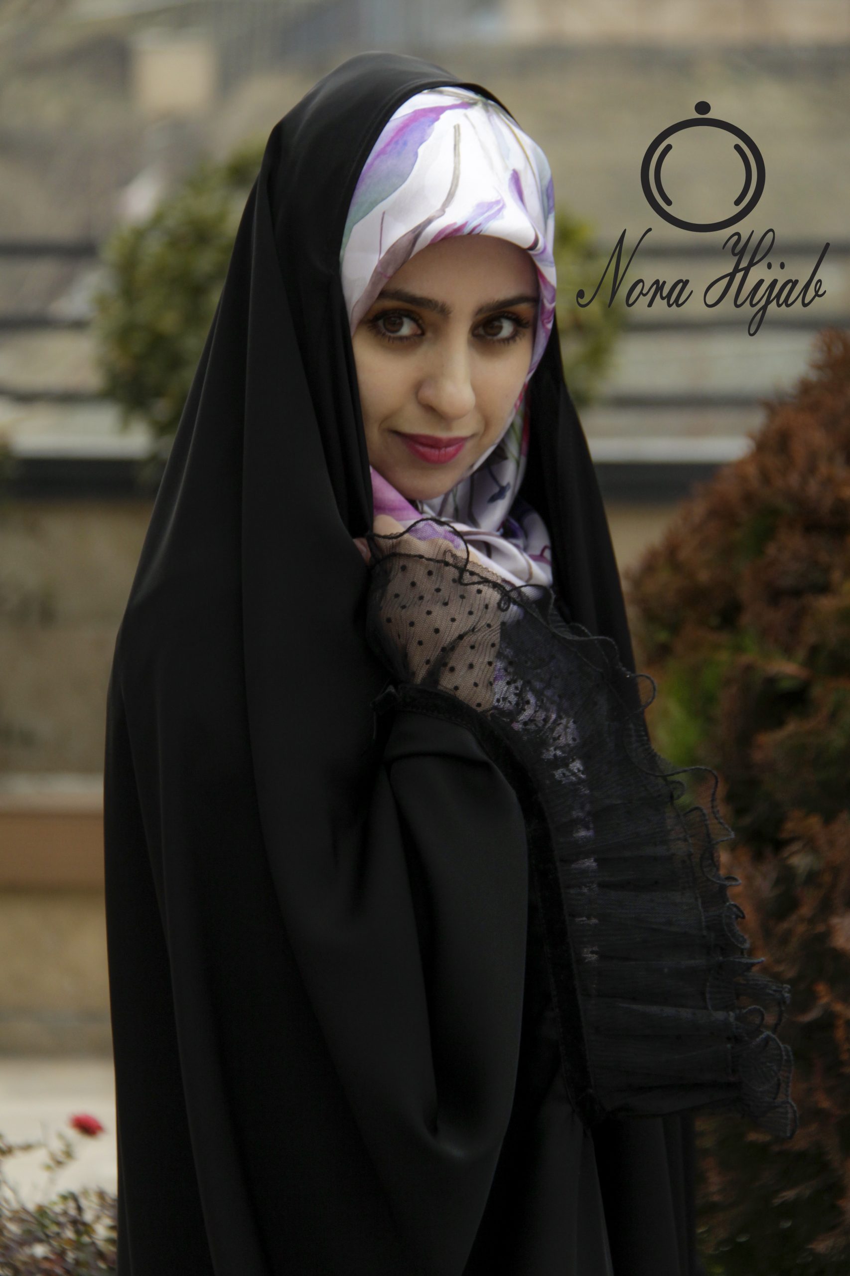 چادر غزاله آستین تور دار
