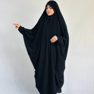 چادر مشکی بحرینی فیدر ساده نورا