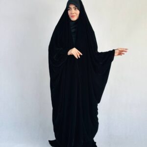 چادر مشکی عربی اصیل مخمل ساده دیزاین